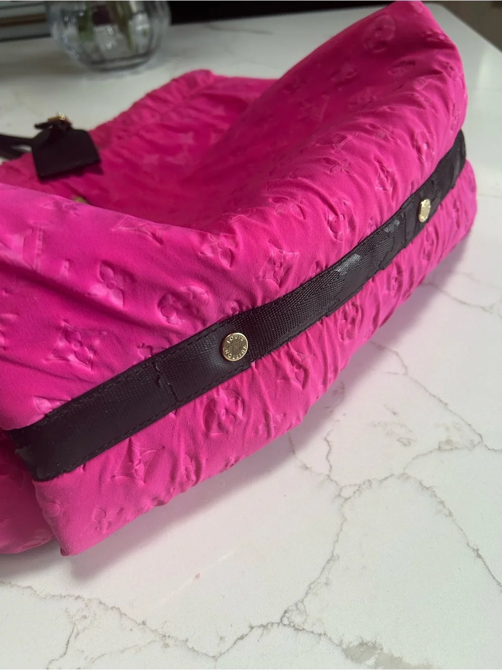 Louis Vuitton Scuba Neverfull Tote in Pink